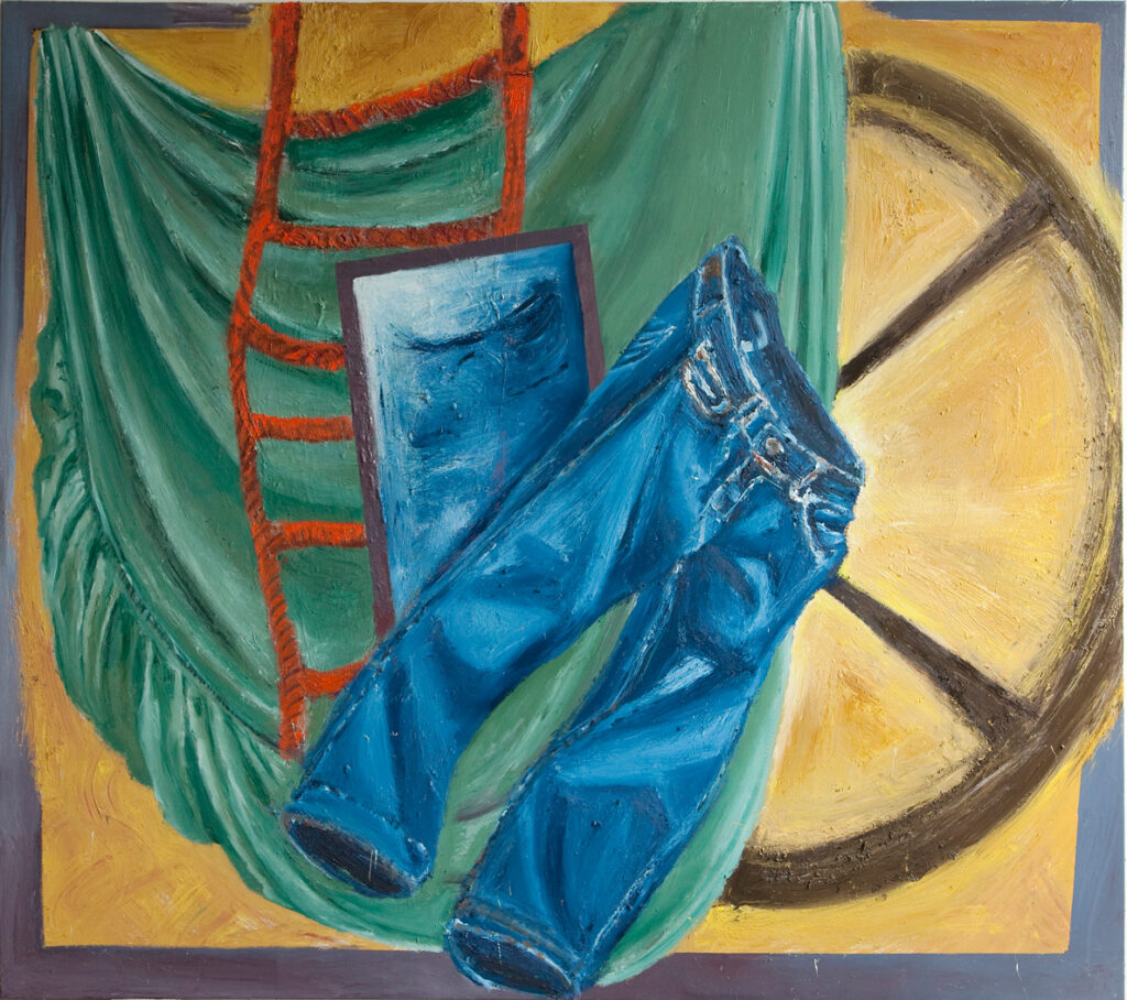 ZERO GRAVITY, 2012, 2,10 x 1,90 m, Öl auf Nessel