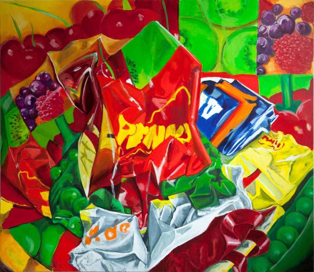 Bag I, 2010, Acryl auf Leinwand, 2,05 x 1,85 m