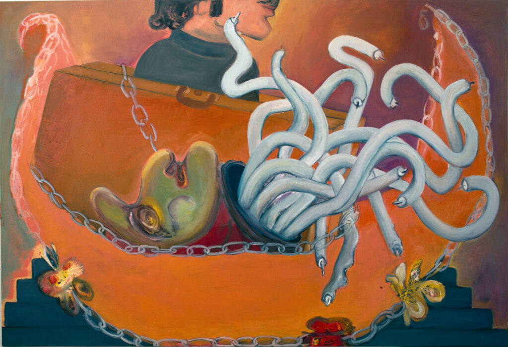 Barke 1, Öl auf Nessel, 1995, 1,90 m x 1,60 m