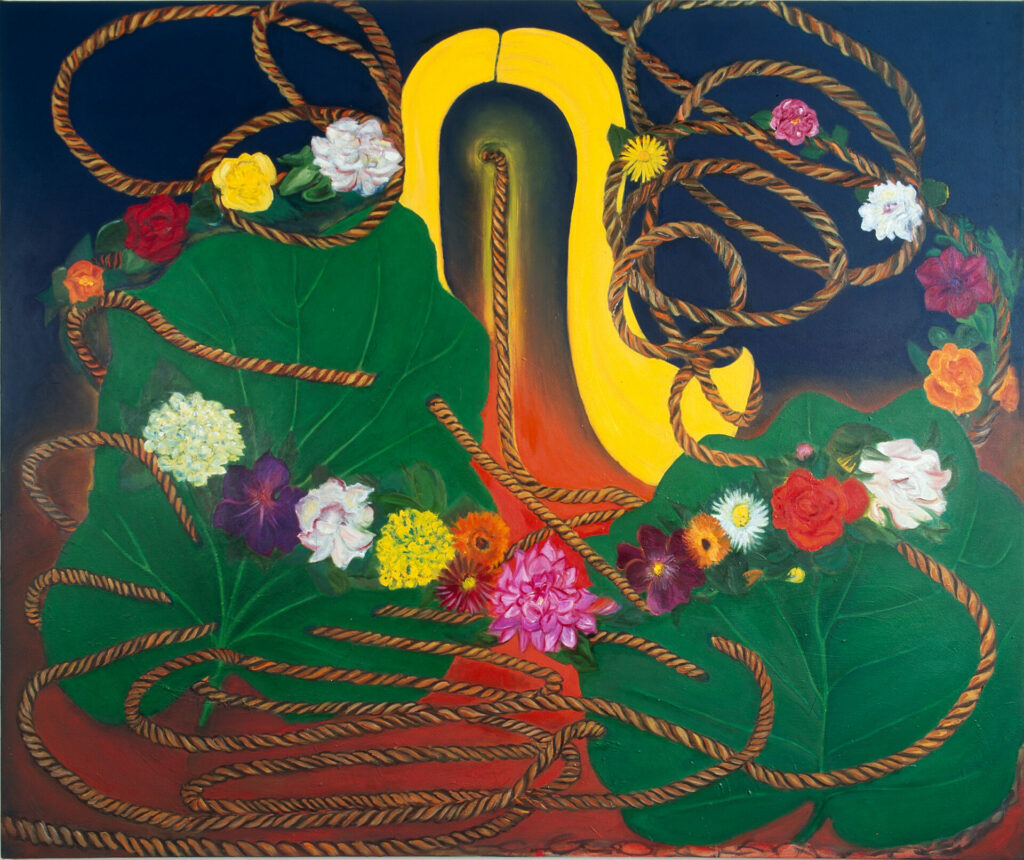 Enigma, Öl auf Nessel, 1997, 1,80 x 1,45 m