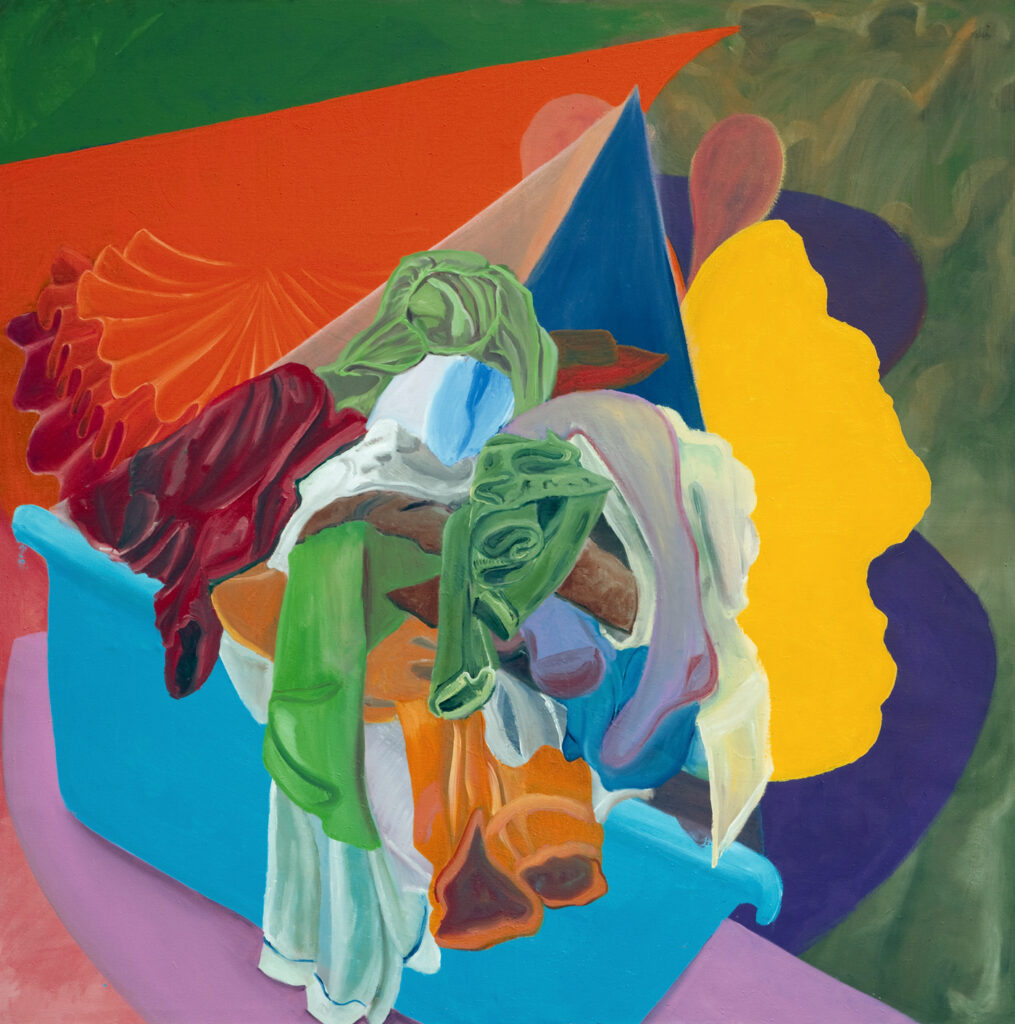 Upwards, Öl auf Nessel, 2007 2,00 m x 2,00 m
