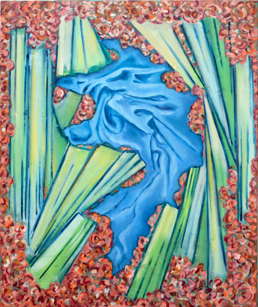 Ulrike Muenchhoff; Ulrike Münchhoff; painting; ...As time goes by...,2024, 1,70 x 1,90 m, Oil on Canvas